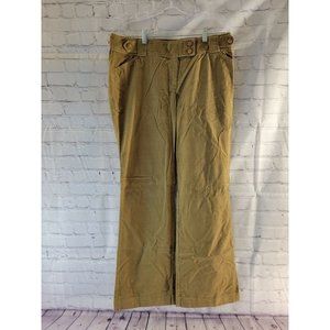 NWT Ann Taylor Tan Stretch Fit Lindsay Bootcut Corduroy Pants Size 10 34 X 31